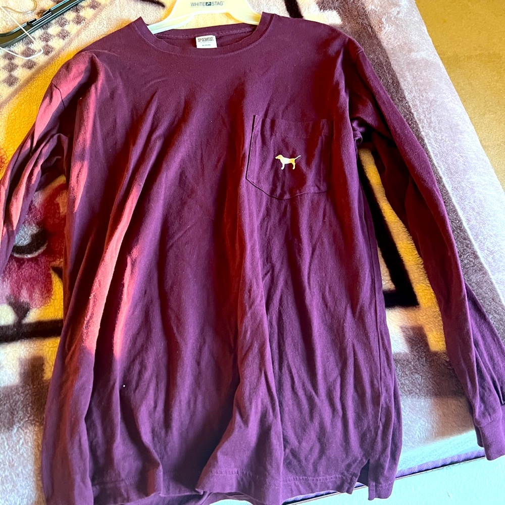 PINK Victoria’s Secret long sleeved Tee shirt Cotton